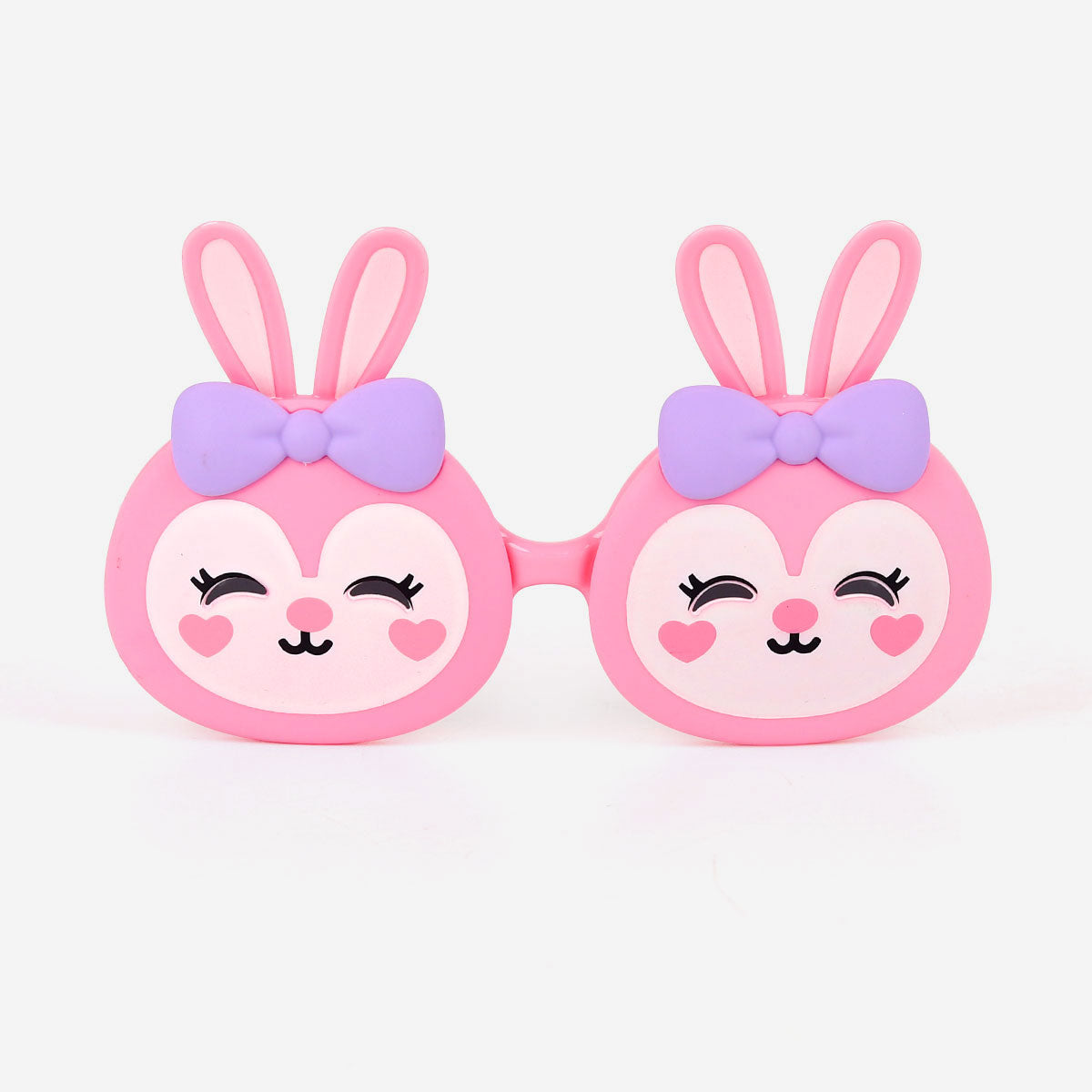 Children&#39;s Polarized Girl Cute Bunny Rabbit Sunglasses, Cute Party Glasses for Kids, Cute Silicone Flip Glasses for Girls