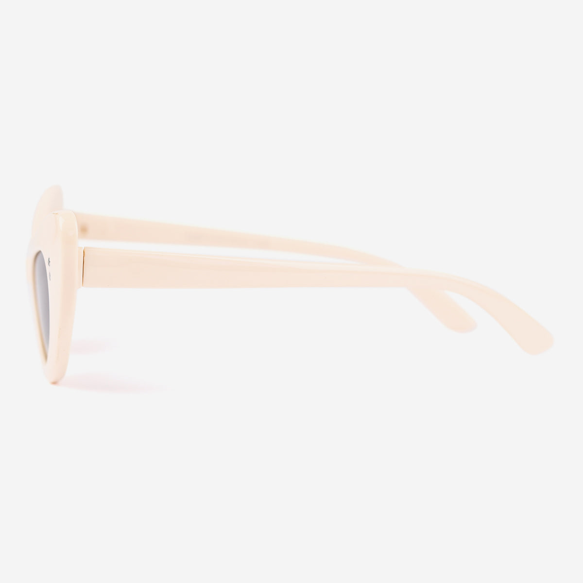 UV Protected Fashionable Cat Eye Cream/ Nude Baby Sunglasses, Suitable for ages 0-2 years