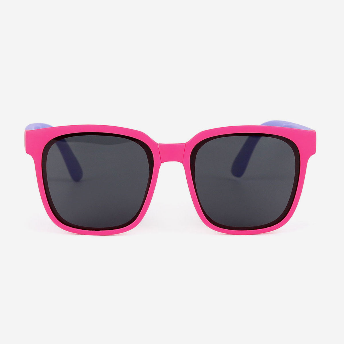 Buy UV Sunglasses for Children/ Kids, Kids Two Tone Frame Navigator Sunglasses, Unbreakable Sunglasses For Kids, Classic Neon Duotone Color Kids Sunglasses, Buy Kids Neon Colors Party Unisex Sunglasses, Neon Pink Purple Foldable Sunglasses for Children