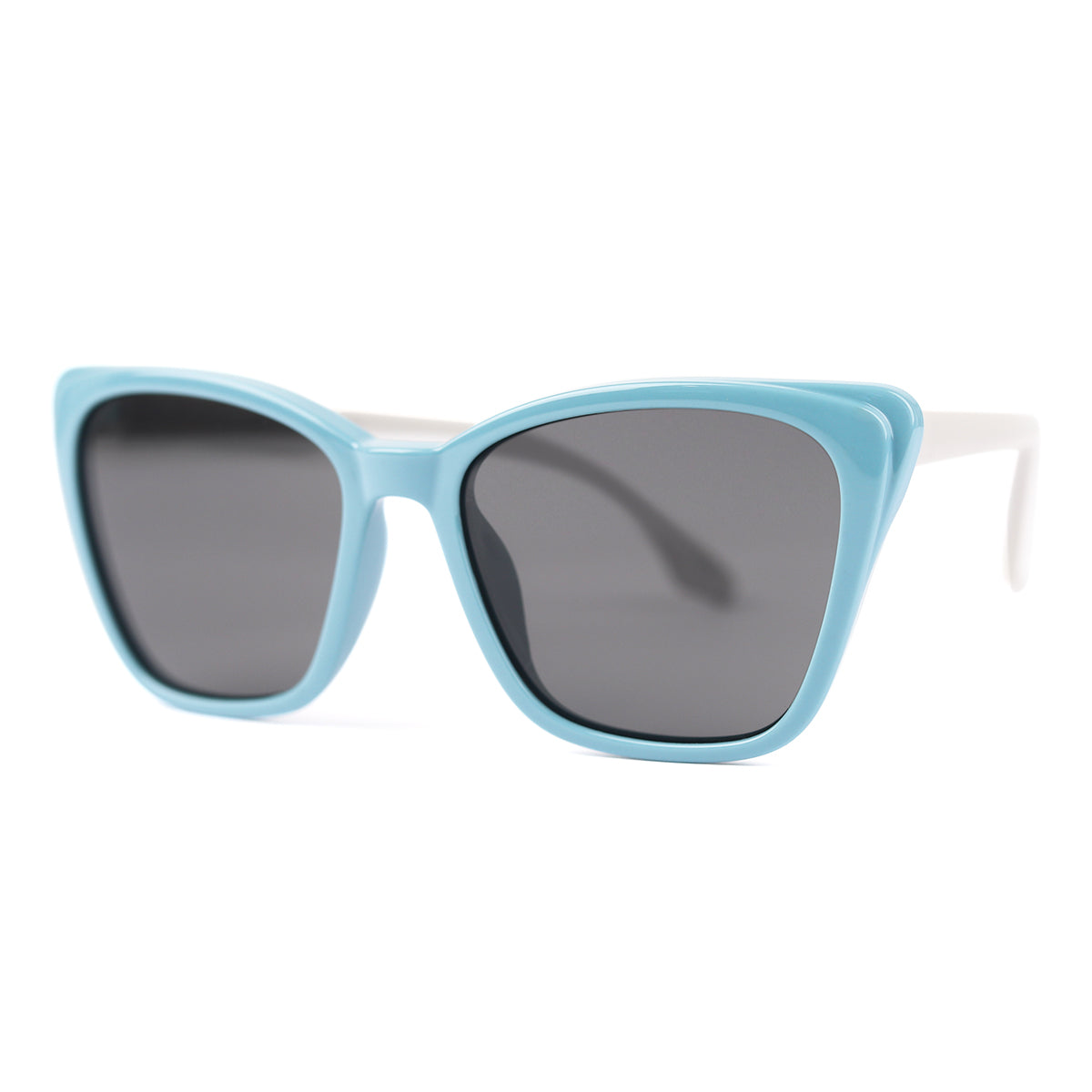 Cat Eye Blue Polarized Sunglasses for Kids 100% UV Protection, Sunglasses for Kids aged 3-10