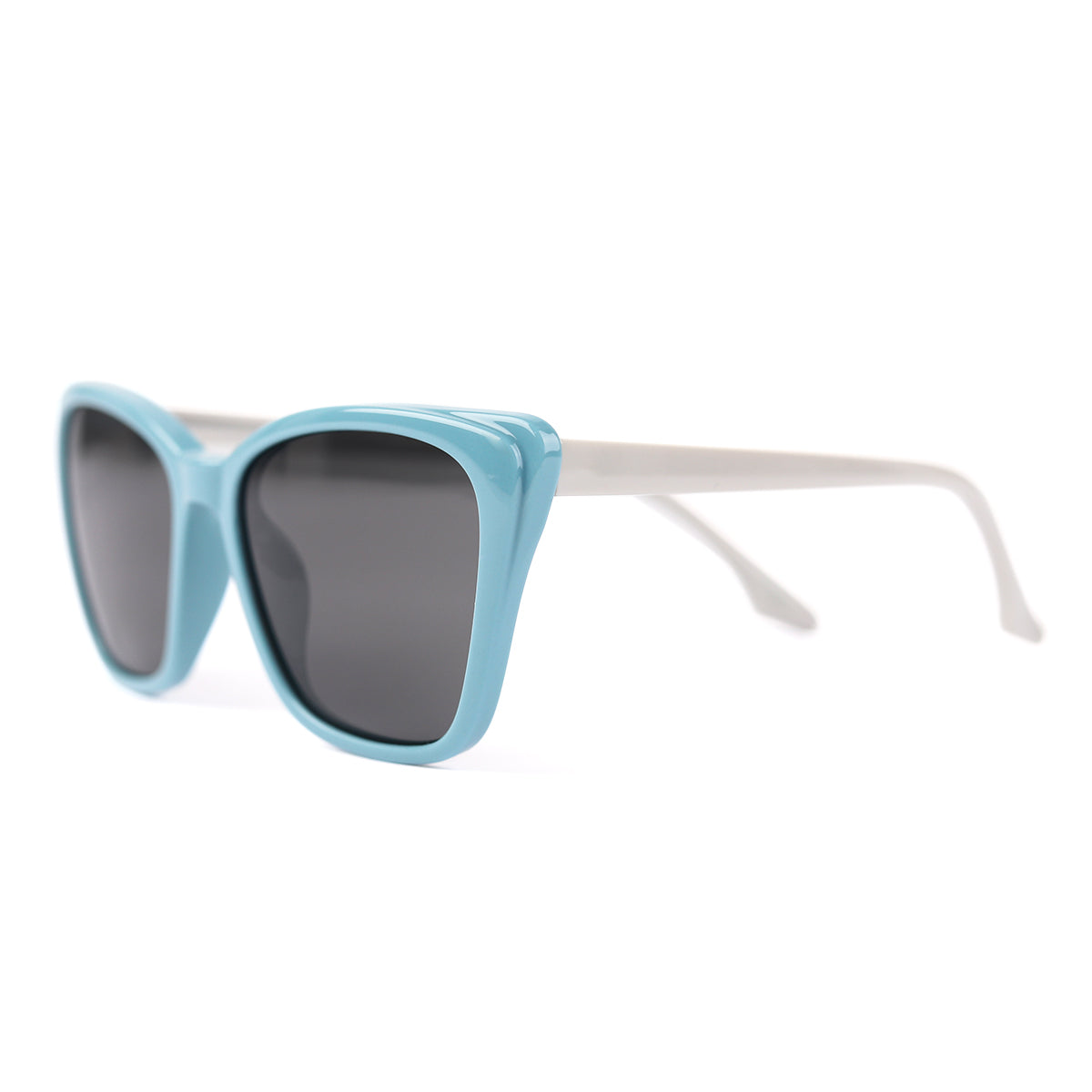 Cat Eye Polarized Sunglasses for Kids aged 3-10, Cat Eye Blue Polarized Sunglasses for Boy Girl