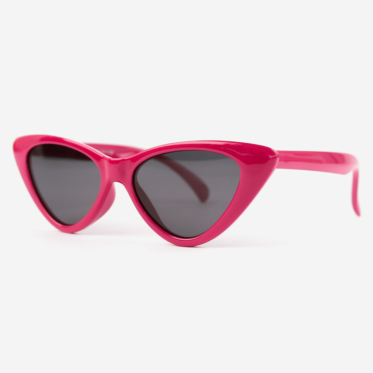 Full Rim Dark Pink Cat Eye Kids Sunglasses Aged 3-10 for sale, Outdoor Eyewear for Beach Party Summer Activities