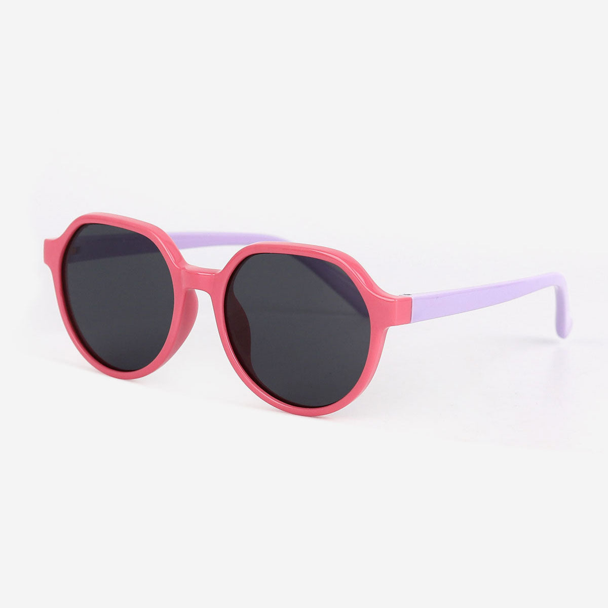 Child Sunglasses Round Shape Polarized UV Protection for Boys Girls, Kids Party Decorations, Kids Round Two-Tone Frame Sunglasses