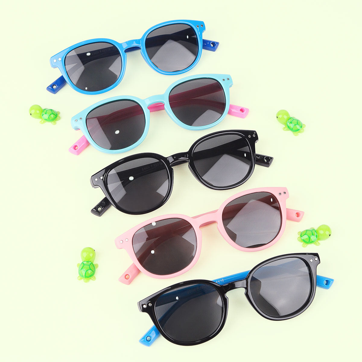 Classic Oval-shaped sunglasses for Babies 0-2 Years with Polarized Lenses and 100% UV Protection