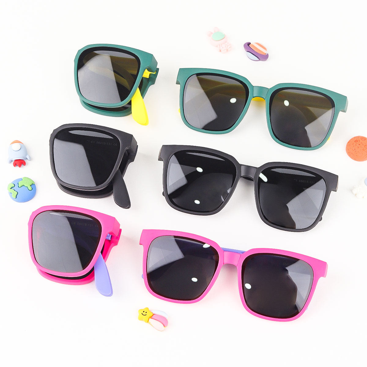 Foldable Kids Snglasses for Sale, Folding Sunglasses for Kids with Polarized Lenses and 100% UV Protection, Buy Children Accessories Online