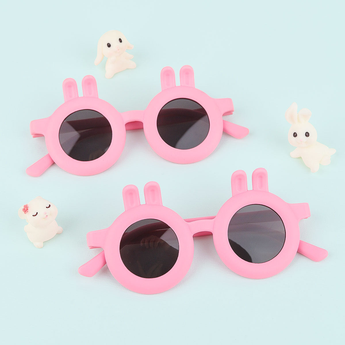 Pink Bunny Ears Kids Sunglasses for Sale, Cute Round Sunglasses for Girls, Kids Sunglasses Party Favors