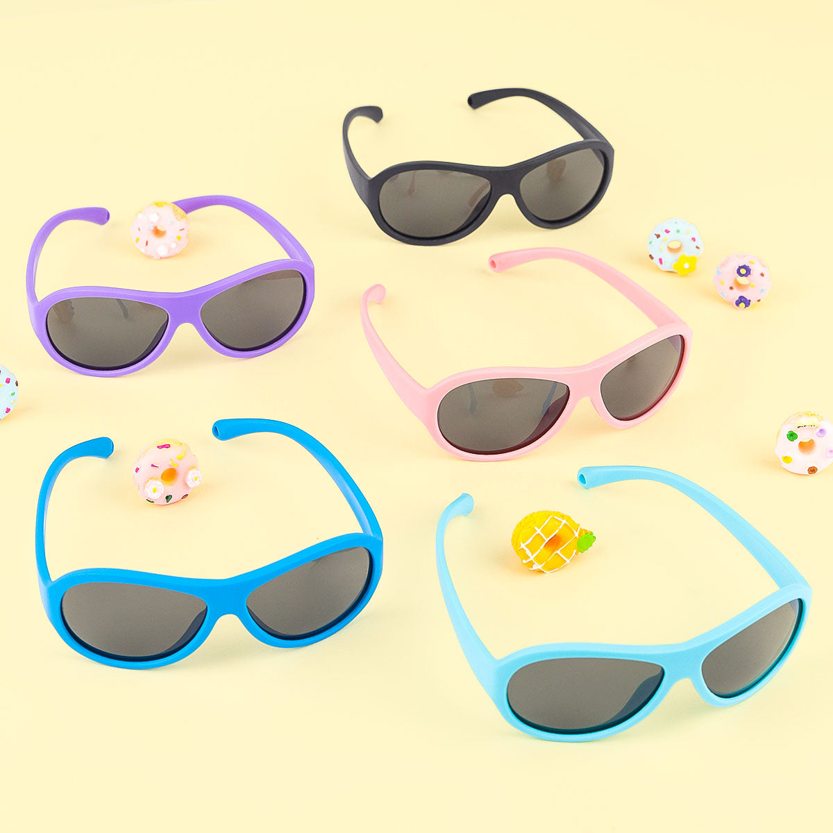 Aviator sunglasses for babies aged 0-2, Unbreakable baby&#39;s sunglasses with polarized lenses and 100% UV protection