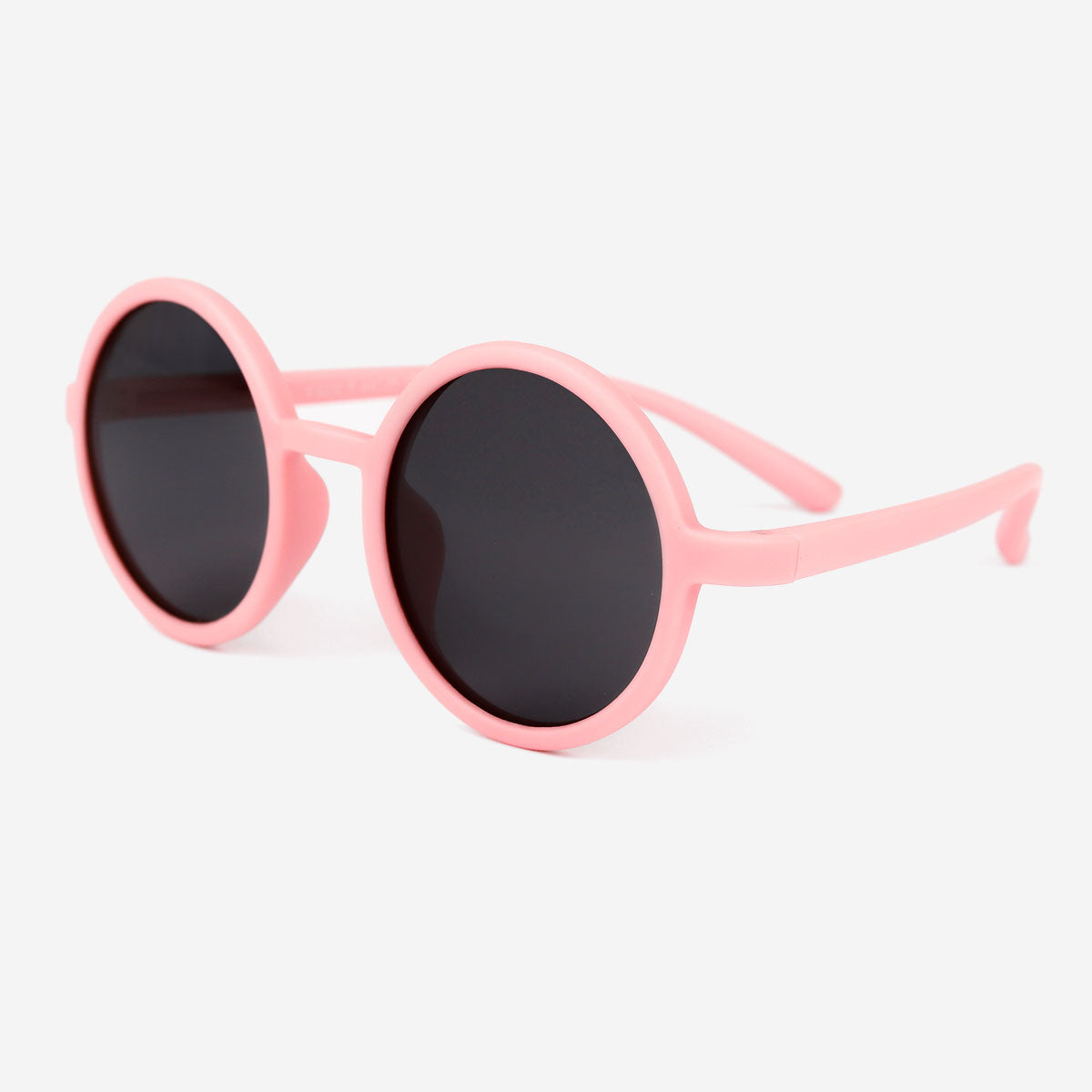 Light Pink Round Shaped Sunglasses Flexible Safety Frame Shades UV Protection for sale