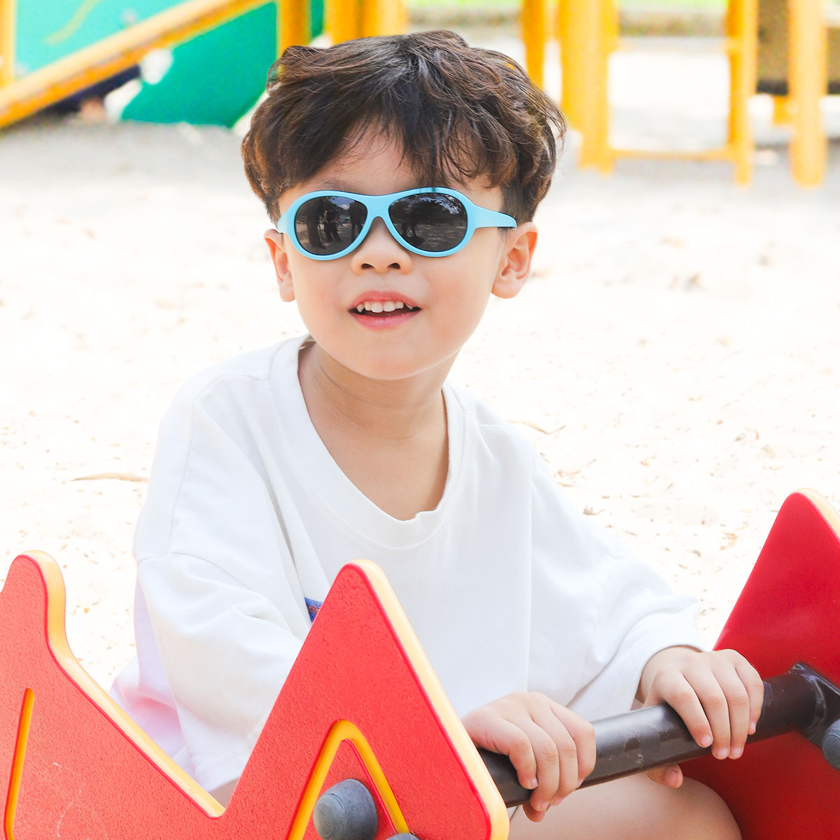 Baby/ Kids Aviator Sunglasses 0-2 Blue, Soft &amp; Bendable Frames, Polarized Lens &amp; 100% UV Protection