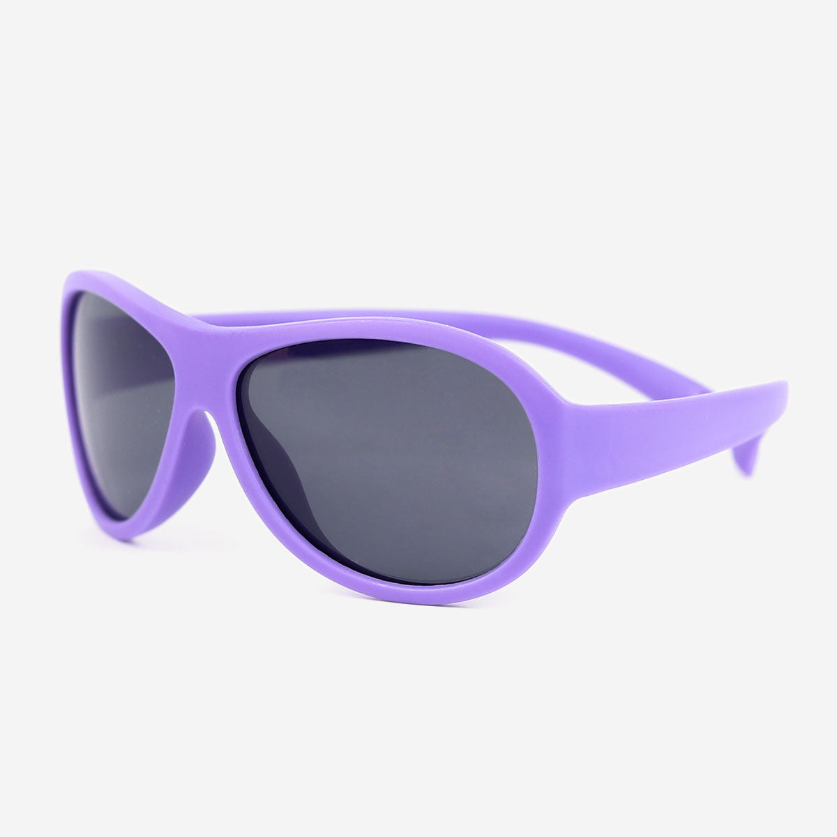 0-2 Years Aviator Kids Sunglasses, Purple Soft Silicon Frames with 100% UV Protection