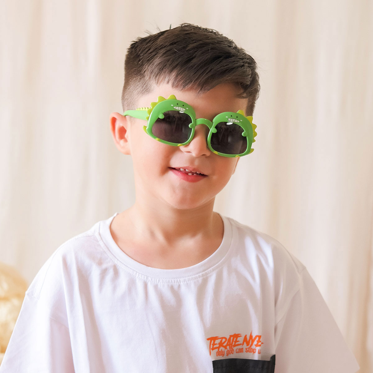 Green Dinosaur Cartoon Sunglasses, Kids Party Eyewear for Sale