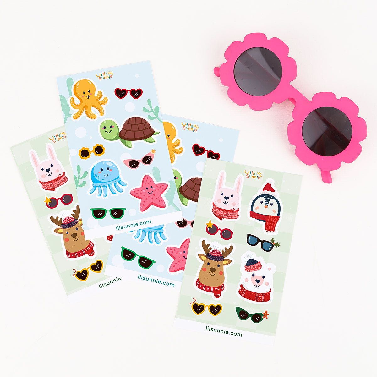 Little Sunnie Interactive Stickers, Cute Stickers for Kids, Fun Craft Stickers for Scrapbooks