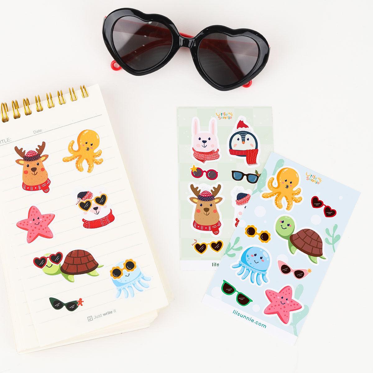 Little Sunnie Interactive Stickers for Kids, Cute Animal Stickers for Kids, Interactive Stickers for Sale