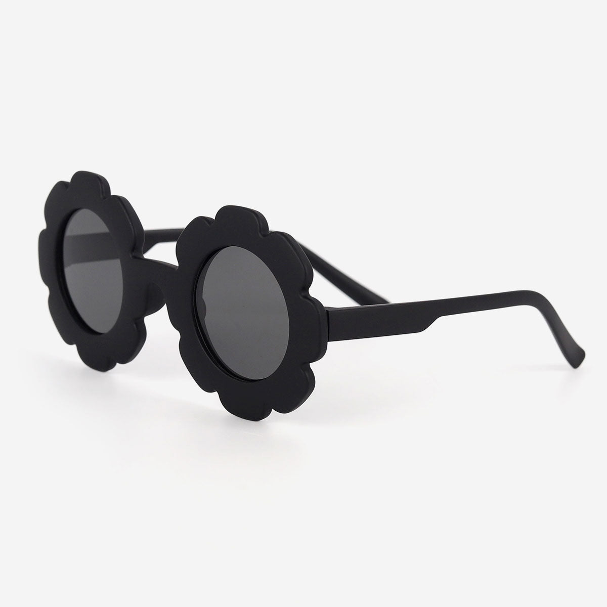 Polarized Black Cute Round Flower Sunglasses for Kids, Great gift for Birthday Party, Children&#39;s Gifts, Round Flower Shaped Sunglasses for Boys Girls