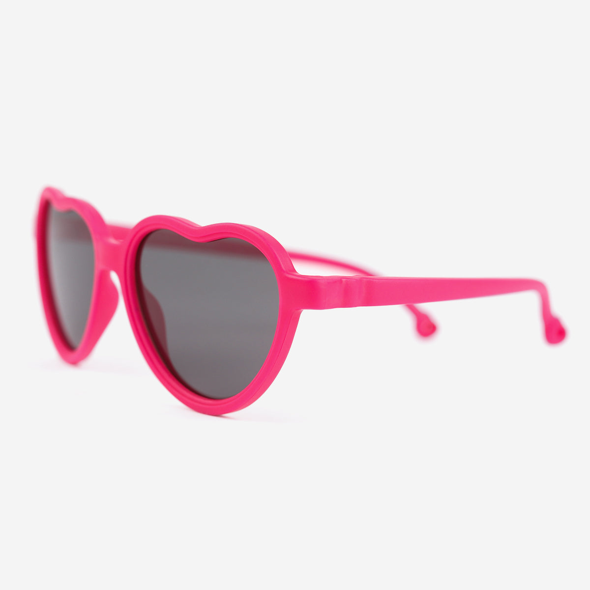 Polarized Flexible Heart Sunglasses for Kids Baby Ages 0-2 UV Protection Hot Pink Color